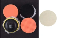 DIY Crafts 1 Set, Sponge Wool Felt Backer Pad, 4" inch Drill Thread Sucker Wool Cleaning Polishing Sponge Buffing Unive(1 Set, Sponge Wool Felt Backer Pad) - 1 Set, Sponge Wool Felt Backer Pad