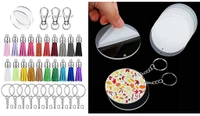 DIY Crafts 1 Tassel 1 Lobster, 1 Key Rings, Tassels for Crafts, Keychain Tassel Set Including Tassels, Lobster Clasp Keychain & Keychain Rings Bulk for Acryl (1 Tassel 1 Lobster, 1 Key Rings) - 1 Key Rings, 1 Tassel 1 Lobster