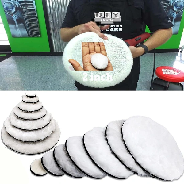 DIY Crafts 10 Pcs, 1" inch Fur Felt Pad Only, Fur Felt Pad Only For Polishing Felt Pad Wool Woolen Polishing Waxing Buffing Pads Kit Auto Car with M10/14 Universa (10 Pcs, 1" inch Fur Felt Pad Only) - 10 Pcs, 1" inch Fur Felt Pad Only