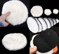 DIY Crafts 10 Pcs, 2" inch Fur Felt Pad White Only, 1"/2"/3"/4"/5/6"/7"inch Fur Felt Pad Felt Soft Wool Car Polishing Polisher Buffing Bonnet Padfor Car B(10 Pcs, 2" inch Fur Felt Pad White Only) - 10 Pcs, 2" inch Fur Felt Pad White Only