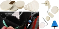 DIY Crafts 100x Without Flexible Shaft, Gross Polishing Buffing Pad Kit Polisher M10/14 Drill Adapter Car Polish Sponge Wheel Kit Car Wash Cleaning Tools Cleaning For Dri(100x Without Flexible Shaft) - 100x Without Flexible Shaft, Multicolor