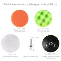 DIY Crafts Pack 45 Pcs, Multi Colour, 15 Pcs 3"-Inch Wool Pad For Polishing Tools Set 3" Inch Buffing Pad Kit Compound Polishing Auto(Pack 45 Pcs, Multi Colour) - Pack 45 Pcs, Multi Colour