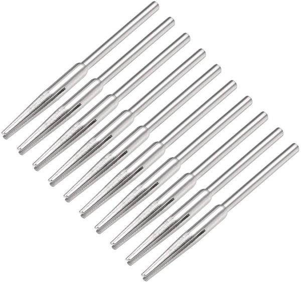 DIY Crafts 12 Pcs, Split Mandrel, 2.35mm Shank Split Mandrel Tapered Sandpaper Holder fo (12 Pcs, Split Mandrel) - 12 Pcs, Split Mandrel