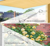DIY Crafts 12x Pcs 1x Kit Combo Pack, Galavanized Kits, Sun Shade Sail Canopy Accessories Stainless Steel Hardware Kit Turnbuckle Pad Eye - 12x Pcs 1x Kit Combo Pack, Galavanized Kits