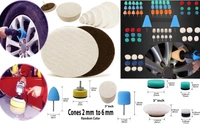 DIY Crafts 135 Pcs 15x9, 7"inch, Mini 1-3"inch Choice 1-7"inch Sponge Buffing Pads Waxing Pad Drill Adapter for Tight Area Detailing Polishing Waxing And Sealin (135 Pcs 15x9, 7"inch) - 135 Pcs 15x9, 7"inch