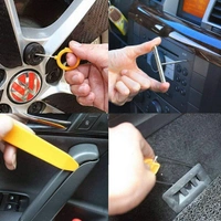 DIY Crafts 15, 15 Pcs Auto Door Clip Trim and Car Radio Removal Tool Kit Install and Remove Fasteners Trims Moldings and Panels for Works (15 Pcs Set Install and Remove Fasten (15) - Pcs, Multi Colour