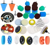 DIY Crafts 15 Pcs 15x1, 6"inch Kit, Mini 1-3"inch & Choice 1-7"inch Polishing Pads Sponge Buffing Pads Waxing Pads with M10/14 Drill (15 Pcs 15x1, 6"inch Kit) - 15 Pcs 15x1, 6"inch Kit