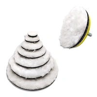 DIY Crafts 15 Pcs, 2" Only Fur Felt Wool Pad, Fur Felt Wool Pad For Your Kit Polishing Wheel Wool Polishing Disc Back Chip Surface Part B (15 Pcs, 2" Only Fur Felt Wool Pad) - 15 Pcs, 2" Only Fur Felt Wool Pad