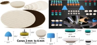 DIY Crafts 150 Pcs 15x10, 1" inch, Mini Buffing Polishing Pads Detail Polisher Pad Use On Rotary Tools,Cordles Drill For Tight Area Detailing Polish(150 Pcs 15x10, 1" inch) - 150 Pcs 15x10, 1" inch