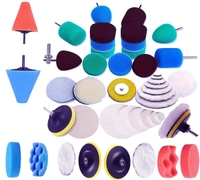 DIY Crafts 155 Pcs 15x1, 7"inch, Mini 1-3"inch Choice 1-7"inch Sponge Buffing Pads Waxing Pads Drill Adapter for Tight Area Detailing Polishing Waxing And Sealing (155 Pcs 15x1, 7"inch) - 155 Pcs 15x1, 7"inch