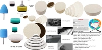 DIY Crafts 15x, 15x1, With 4x Fur + 4x Felt Pad, Detail Polisher Pads 1-3"inch Buffing Pad Kit Polisher Electric Drill Rotary Tool Polishing Pad Set (15x, 15x1, With 4x Fur + 4x Felt Pad) - 15x, 15x1, With 4x Fur + 4x Felt Pad