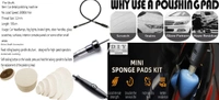 DIY Crafts 15x, 15x1, With 4x Fur + 4x Felt Pad, Detail Polisher Pads 1-3"inch Buffing Pad Kit Polisher Electric Drill Rotary Tool Polishing Pad Set (15x, 15x1, With 4x Fur + 4x Felt Pad) - 15x, 15x1, With 4x Fur + 4x Felt Pad
