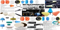 DIY Crafts Mini Cones 1-3"inch Choice 1-7"inch Sponge Buffing Waxing Felt Furs Pad for Tight Area Detailing Polishing Sealing Glaze+Mini Variable Speed Drill (DIY Kit) (15x 4X Fur 4X Felt Pad, 4"inch) - 15x 4X Fur 4X Felt Pad, 4"inch