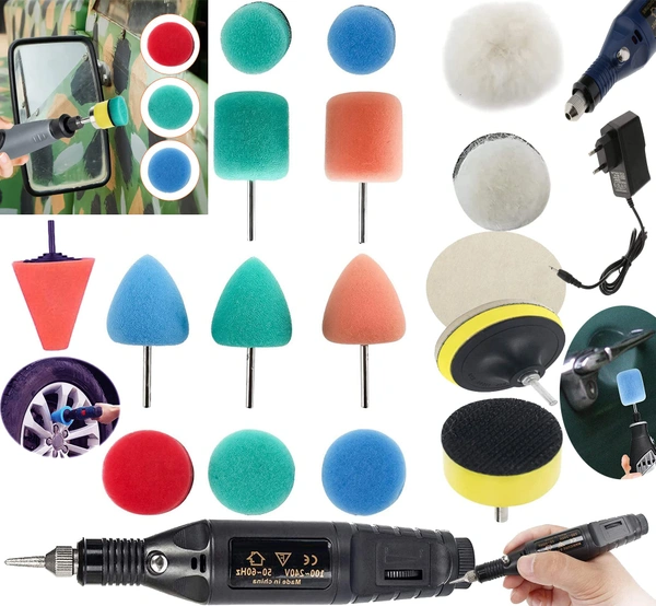 DIY Crafts 15x 4X Felt 4X Fur Pad, 5"inch., Mini Cone 1-3" inch Choice 1-7" inch Sponge Buffing Waxing Felts Furs Pads for Tight Area Detailing Polishing Sealing Gla (15x 4X Felt 4X Fur Pad, 5"inch.) - 15x 4X Felt 4X Fur Pad, 5"inch.