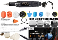DIY Crafts 15x 4X Fur 4X Felt Pad, 1"inch, Mini Cones 1-3"inch Choice 1-7"inch Sponge Buffing Waxing Felts Furs Pad for Tight Area Detailing Polishing Sealing Glaze+M (15x 4X Fur 4X Felt Pad, 1"inch) - 15x 4X Fur 4X Felt Pad, 1"inch