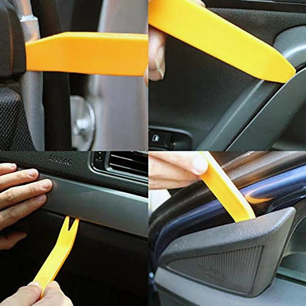 DIY Crafts 18, 18 Pcs Auto Door Clip Trim and Car Radio Removal Tool Kit Install and Remove Fasteners Trims Moldings and Panels for Works (18 Pcs Set Install and Remove Fasten (18) - Pcs, Multi Colour