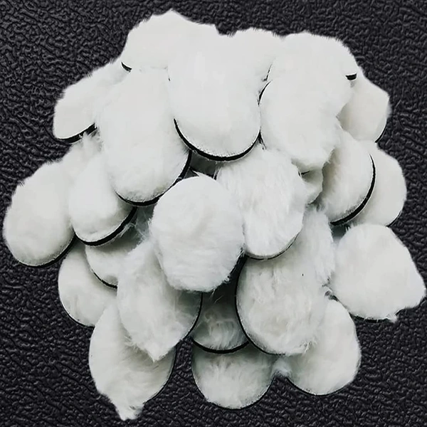 DIY Crafts 18 Pcs, 2" inch Fur Felts Pad Only, Fur Felt Pad Hook Loop Only For Polishing Wool Pad Backer Pad Sucker Connecting Rod Home Wall Paint Remove Cl (18 Pcs, 2" inch Fur Felts Pad Only) - 18 Pcs, 2" inch Fur Felts Pad Only