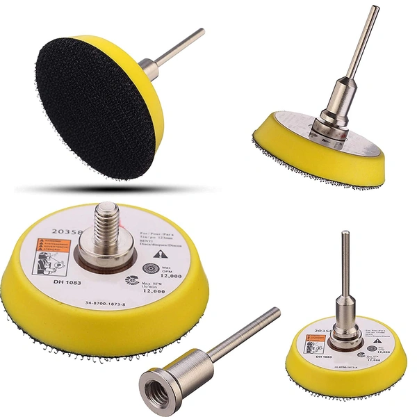 DIY Crafts 1x, 1" inch Backer Pad + Universal Nut, Buff Backing Pad Hook Loop Pad Drill Attachment Universal Nut Sanding Disc for Wood,Metal Leather Rem(1x, 1" inch Backer Pad + Universal Nut) - 1x, 1" inch Backer Pad + Universal Nut