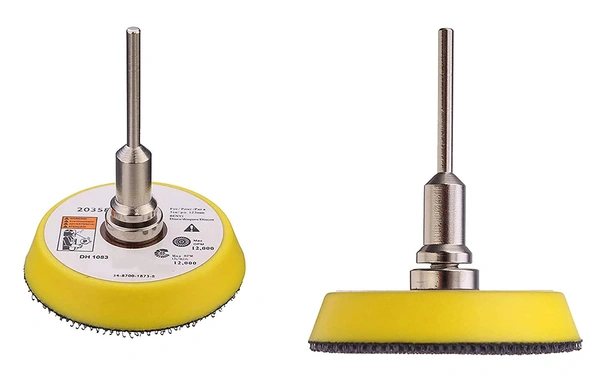 DIY Crafts 1x, 1" inch Backer Pad + Universal Nut, Buff Backing Pad Hook Loop Pad Drill Attachment Universal Nut Sanding Disc for Wood,Metal Leather Rem(1x, 1" inch Backer Pad + Universal Nut) - 1x, 1" inch Backer Pad + Universal Nut