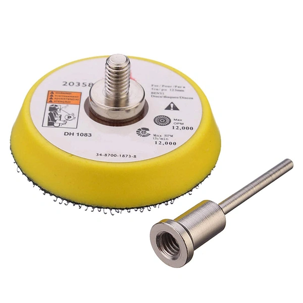 DIY Crafts 1x, 1" inch Backer Pad + Universal Nut, Buff Backing Pad Hook Loop Pad Drill Attachment Universal Nut Sanding Disc for Wood,Metal Leather Rem(1x, 1" inch Backer Pad + Universal Nut) - 1x, 1" inch Backer Pad + Universal Nut