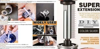 DIY Crafts 1X, 4" inch Extension Rod., M14 Stainless Steel Alloy Material Rotary Extension Shaft Rod Threaded for Rotary Polisher,Car Polisher,Polishing Backing Plate S (1X, 4" inch Extension Rod.) - 1X, 4"inch Extension Rod.