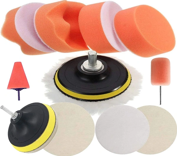 DIY Crafts 1x 7x1, 7"inch Kit, 7 Pcs Gross Polishing Buffing Pad Kit Car Polisher M10/14 Drill Adapter Car Polish Sponge Wheel Kit Car Wash Cleaning Tools Cleanin (1x 7x1, 7"inch Kit) - 1x 7x1, 7"inch Kit