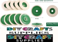 DIY Crafts 1x Polish Compound, 4x Felt Disc, Wool Felt Polishing Wheel Disc Comes Buffing Polishing Cutting Compound for Polish Stainless Steel Metal Marble Glass (1x Polish Compound, 4x Felt Disc) - 4x Felt Disc, Transparent Color