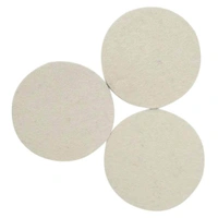 DIY Crafts 4 Kits, 5" inch Felt Backer Pad Nut Only, Felt Backer Pad Nut For Drill Buffing Felt Polishing Woolen Buffer Thread Drill Adapter Shank Sucker Cl(4 Kits, 5" inch Felt Backer Pad Nut Only) - 4 Kits