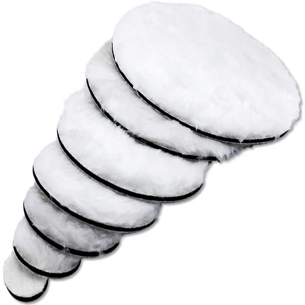 DIY Crafts 2 Pcs, 4" Only Fur Felt Wool Pad, Fur Felt Wool Pad For Your Kit Polishing Wheel Wool Polishing Disc Back Chip Surface Part Ba (2 Pcs, 4" Only Fur Felt Wool Pad) - 2 Pcs, 4" Only Fur Felt Wool Pad