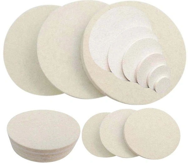 DIY Crafts 2 Pcs, 7" inch Only Felt Pad, Felt Pad For Buffing Sponge Car Polishing Pad Disc Wool Disc Polishing Wax Sanding Pad Cleaning Car Accessories Felt Pad(2 Pcs, 7" inch Only Felt Pad) - 2 Pcs, 7" inch Only Felt Pad