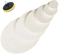 DIY Crafts 2 Pcs, 7" inch Only Felt Pad, Felt Pad For Buffing Sponge Car Polishing Pad Disc Wool Disc Polishing Wax Sanding Pad Cleaning Car Accessories Felt Pad(2 Pcs, 7" inch Only Felt Pad) - 2 Pcs, 7" inch Only Felt Pad