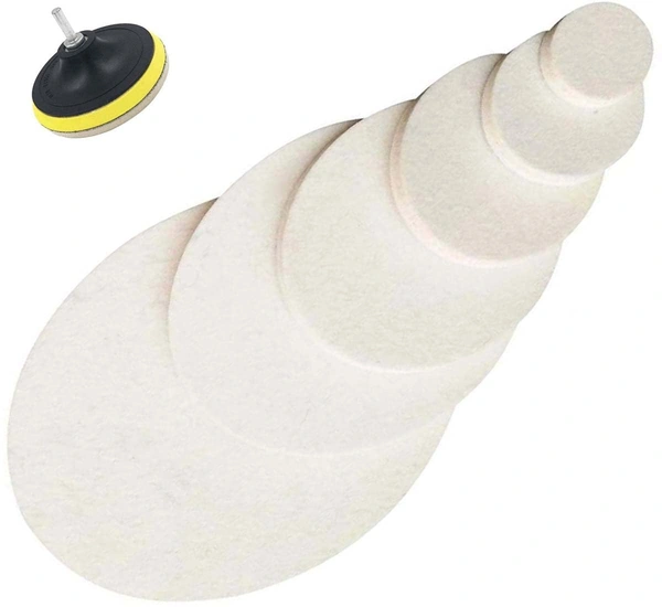 DIY Crafts 2 Pcs, 7" inch Only Felt Pad, Felt Pad For Buffing Sponge Car Polishing Pad Disc Wool Disc Polishing Wax Sanding Pad Cleaning Car Accessories Felt Pad(2 Pcs, 7" inch Only Felt Pad) - 2 Pcs, 7" inch Only Felt Pad