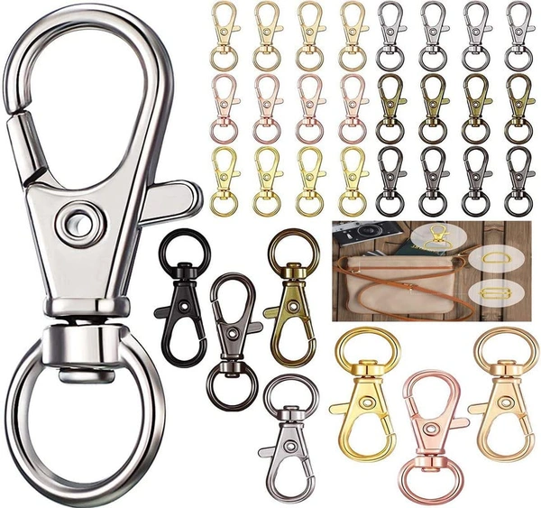 DIY Crafts 3 Pcs D Rings, Antique Bronze, Keyrings & Keychains Round Swivel Snap Hooks Key Rings Chain Jump Rings Mini Screw Metal For Lanyard, ID (3 Pcs D Rings, Antique Bronze) - 3 Pcs D Rings, Antique Bronze