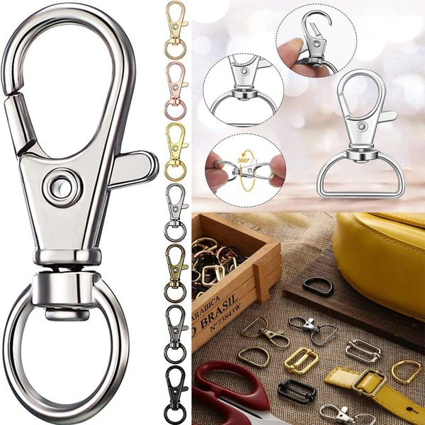 DIY Crafts 3 Pcs D Rings, Antique Bronze, Keyrings & Keychains Round Swivel Snap Hooks Key Rings Chain Jump Rings Mini Screw Metal For Lanyard, ID (3 Pcs D Rings, Antique Bronze) - 3 Pcs D Rings, Antique Bronze