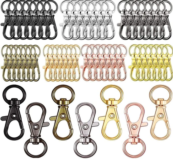 DIY Crafts 3 Pcs D Rings, Antique Bronze, Keyrings & Keychains Round Swivel Snap Hooks Key Rings Chain Jump Rings Mini Screw Metal For Lanyard, ID (3 Pcs D Rings, Antique Bronze) - 3 Pcs D Rings, Antique Bronze