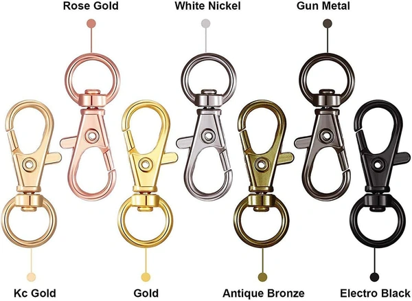 DIY Crafts 3 Pcs D Rings, Antique Bronze, Keyrings & Keychains Round Swivel Snap Hooks Key Rings Chain Jump Rings Mini Screw Metal For Lanyard, ID (3 Pcs D Rings, Antique Bronze) - 3 Pcs D Rings, Antique Bronze