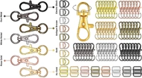 DIY Crafts 3 Pcs D Rings, Antique Bronze, Keyrings & Keychains Round Swivel Snap Hooks Key Rings Chain Jump Rings Mini Screw Metal For Lanyard, ID (3 Pcs D Rings, Antique Bronze) - 3 Pcs D Rings, Antique Bronze
