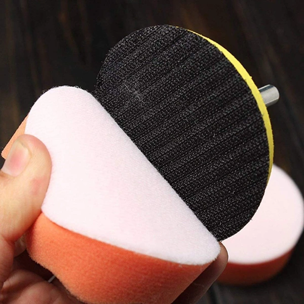 DIY Crafts 2 Sets, Polishing Sponge Set, 3inch Drill Buffing Sponge Pads Kit Including Felt Polishing Pads+Woolen Buffer Thread Drill Adapter Shank Drill Thread (Pack Of 2 Sets, Polishing Sponge Set) - Pack Of 2 Sets, Polishing Sponge Set