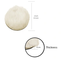 DIY Crafts 20 Pcs, 2" inch Fur Soft Wool Pad Only, Fur Soft Wool Pad Auto-Stick Pad For Buffing Polisher Industry Furniture Glass Car Steel Tableware In(20 Pcs, 2" inch Fur Soft Wool Pad Only) - 20 Pcs, 2" inch Fur Soft Wool Pad Only