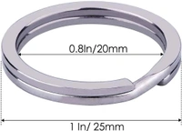 DIY Crafts 70 Pcs 14 Sets, Nicket Silver, Split Key Rings Bulk for Keychain and Crafts - (5 Size) - (Sil (70 Pcs 14 Sets, Nicket Silver) - 70 Pcs 14 Sets, Nicket Silver