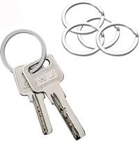 DIY Crafts 70 Pcs 14 Sets, Nicket Silver, Split Key Rings Bulk for Keychain and Crafts - (5 Size) - (Sil (70 Pcs 14 Sets, Nicket Silver) - 70 Pcs 14 Sets, Nicket Silver