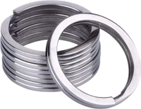 DIY Crafts 70 Pcs 14 Sets, Nicket Silver, Split Key Rings Bulk for Keychain and Crafts - (5 Size) - (Sil (70 Pcs 14 Sets, Nicket Silver) - 70 Pcs 14 Sets, Nicket Silver