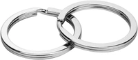 DIY Crafts 70 Pcs 14 Sets, Nicket Silver, Split Key Rings Bulk for Keychain and Crafts - (5 Size) - (Sil (70 Pcs 14 Sets, Nicket Silver) - 70 Pcs 14 Sets, Nicket Silver