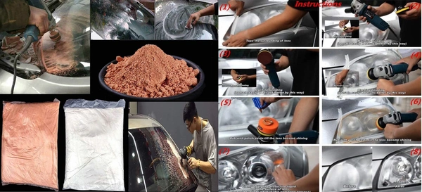 DIY Crafts 200 Grm Kit, Mixed, 3"inch Kit Buffing and Polishing Pad Kit with As Choice Size Kit Thread Backing pad & Adapters for Car Sanding, Polishing, Waxing, Sealing (200 Grm Kit, Mixed) - 200 Grm Kit, Mixed