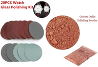 DIY Crafts 150g Kit, Multi, Glass Polishing Kit Glass Cleaning Scratch Polishing Pad And Wheel 50mm Backing Pad Old Glass Cleaning Powder Re(150g Kit, Multi) - 150g Kit, Multi