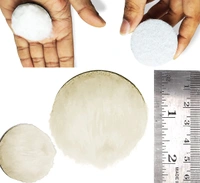 DIY Crafts 24 Pcs, 2" inch Fur Felts Pad Only, Fur Felt Pad Hook Loop Only For Polishing Wool Pad Backer Pad Sucker Connecting Rod Home Wall Paint Remove Cl(24 Pcs, 2" inch Fur Felts Pad Only) - 24 Pcs, 2" inch Fur Felts Pad Only