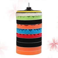 DIY Crafts 24 Pcs 3" inch Polishing Pads Sponge Woolen Felt Pad Polishing Waxing Buffing Pads Auto Car With M10 Drill Adapter Car Care Cleaning Sponge (Pack Of 24 Pcs, 3" inch Multi Colour) - Pack Of 24 Pcs, Multi Colour