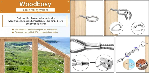 DIY Crafts 24x Pcs 2x Kit Combo Pack, Galavanized Kits, Sun Shade Sail Canopy Accessories Stainless Steel Hardware Kit Turnbuckle Pad Eye (24x Pcs 2x Kit Combo Pack, Galavanized Kits) - 24x Pcs 2x Kit Combo Pack, Galavanized Kits