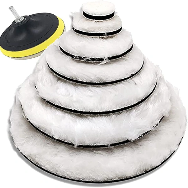 DIY Crafts 25 Pcs, 1" inch Semi Soft Felt Pad Only, Soft Felt Pad Only For Wool Waxing Polishing Buffing Pad Wheel Car Paint Auto Accessories Car (25 Pcs, 1" inch Semi Soft Felt Pad Only) - 25 Pcs, 1" inch Semi Soft Felt Pad Only