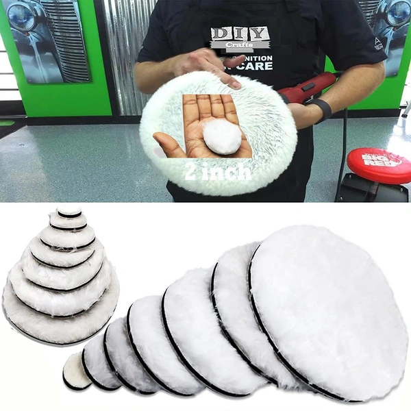 DIY Crafts 10 Pcs, 1"inch Fur Felt Pad Only, Fur Felt Pad Only for Your Kit Buffing and Polishing Kit Waffle Foam and As Choice x Wool Felt Grip (10 Pcs, 1"inch Fur Felt Pad Only) - 10 Pcs, 1"inch Fur Felt Pad Only